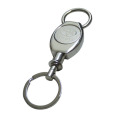 Pas cher personnalisé Nickle brillant Logo Laser Keychain (LM1680)